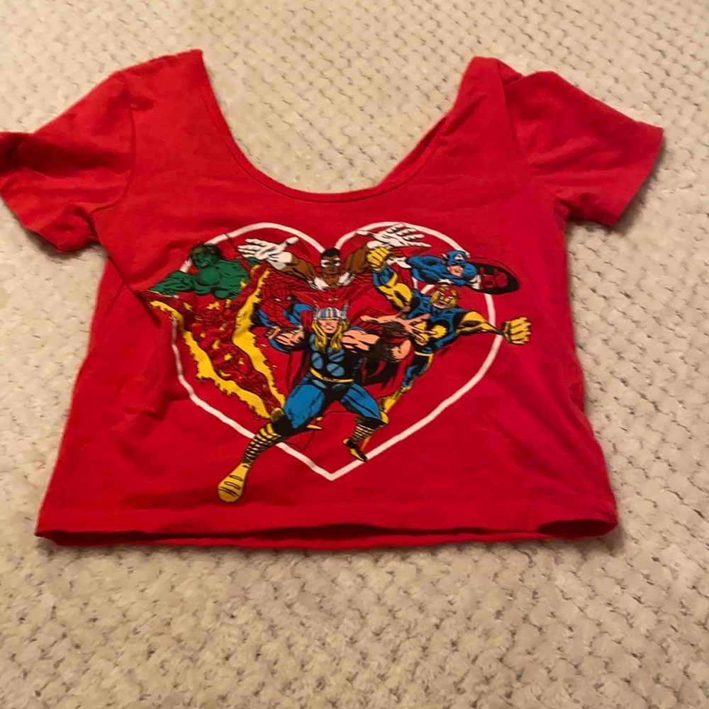 Marvel Comics Crop Top Size S